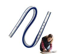 Righello per curve da cucito - Righello flessibile architettonico | Strumento multifunzione per disegnare e realizzare indumenti, 60 cm | Modello di curva flessibile per disegno tecnico e design della