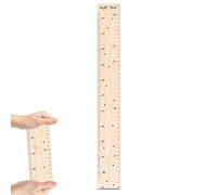 Righello per diagramma di crescita, in legno, da parete, per misurare l'altezza, 120 cm di lunghezza, per camera da, sala giochi, studio, osservazione della crescita giovanile, apprendimento e