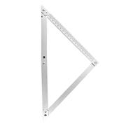 Righello per falegnameria, carpenteria triangolare - 23,4 pollici alluminio alluminio Toole inquadratura combinazione - Gadget quadrato telaio di misurazione triangolo per progetti fatti a l