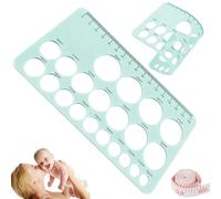 Righello per Flangia del Capezzolo,Strumento di Misurazione Flessibile Della Flangia del Seno in Silicone con Nastro Morbido da 1.5 M,Morbido e Pieghevole,Tutela Completa per le Neo Mamme(Blu)