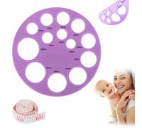 Righello per Flangia del Capezzolo,Strumento di Misurazione Flessibile Della Flangia del Seno in Silicone con Nastro Morbido da 1.5 M,Morbido e Pieghevole,Tutela Completa per le Neo Mamme(Viola)