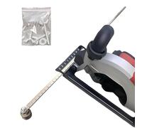 Righello per il posizionamento della foratura - Acciaio inossidabile 60 cm | Righello angolare per la lavorazione del legno con misuratore regolabile, guida per taglio preciso, seghe circolari, strume