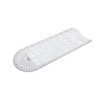 Righello per indagini sulla scena degli incidenti stradali, modello di misurazione in plastica trasparente da 27,3 cm per disegno forense, appaltatori e uso ingegneristico