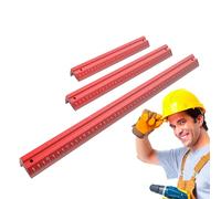Righello per ingegneria - 3 pezzi in alluminio resistente strumenti da disegno | Righello in alluminio per architetto strumenti di misurazione - per guidare la lavorazione del legno ingegnere