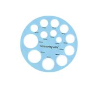 Righello per la determinazione della dimensione dei capezzoli in silicone alimentare, scala chiara per bottiglie e compatibilità ottimali, righello, strumento di misura per flangia, accessori per