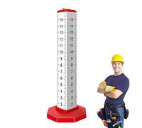 Righello per la lavorazione del legno ad altezza uguale - Righello speciale per piastrelle in lega di alluminio PP PC 16 x 6 cm, righello di posizionamento livello, righello orizzontale di elevazione