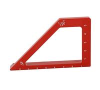 Righello per la lavorazione del legno Scala metrica Lega di alluminio 45° 90° Strumento di misurazione per tracciatura trapezoidale per carpenteria e progetti fai-te Strumento di