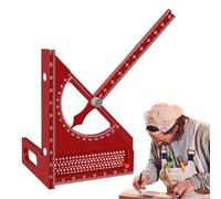 Righello per la lavorazione del legno, strumento di misurazione in lega di alluminio, goniometro antiruggine per falegname, calibro di precisione antiscivolo per inquadratura di porte e officine
