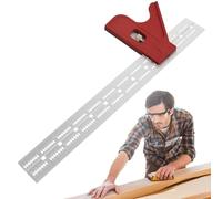 Righello per la lavorazione del legno, strumento per la misurazione del falegname, righello multi angolo, guida per il posizionamento | strumento di layout di precisione garantisce tagli precisi