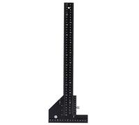 Righello per La Lavorazione Del Legno T Righello Lega di Alluminio Misuratore di Legno Misuratore di Scribing Righello Portatile Strumenti di disegno incrociato per incisione per Officina