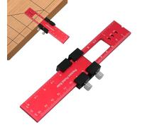 Righello per Lavorazione del Legno 160 mm/6,3 Pollici in Lega di Alluminio Indicatore di Arresto per Tracciamento, Strumenti di Misura per Tracciatura Pollici Metrico Tipo T Righello per Fazzoletto