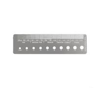 Righello per macinare il caffè, in acciaio inox, strumento di misurazione di precisione per caffè espresso per caffettiera francese per cucina BARISTA, argento, 53 x 85 cm (B)
