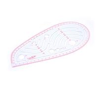 Righello per Maniche, Righello Pesca Manica Giromanica Costume Pesca Strumento da Sarta Righello da Taglio Patchwork Integrato con Disegno Circolare 0-65 Mm
