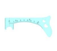 Righello per mappatura sopracciglia, stencil per sopracciglia da donna, per eyeliner, strumento di misurazione per sopracciglia, strumento rapido per il trucco degli occhi, righello per modellare le