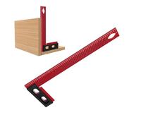 Righello per marcatura Carpenteria, Tracciatore per falegnameria - Plotter design quadrato tipo L | Accessorio per falegnameria in lega di alluminio antiruggine, righello a 90 gradi per macchinista