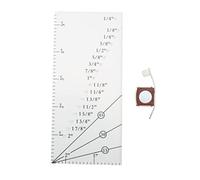 Righello per margine di cucitura Guida magnetica per cucitura Scala chiara Robusto durevole Ad alta precisione Righello per macchina da cucire per cucire Taglio Misurazione della (Trasparente)