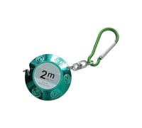Righello per metro a nastro in miniatura multicolore da 2, Green | Corpo in ABS e doppie unità misura per le attività quotidiane con design ergonomico facile
