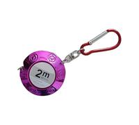 Righello per metro a nastro in miniatura multicolore da 2, Purple | Corpo in ABS e doppie unità misura per le attività quotidiane con design ergonomico facile