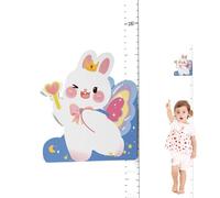 Righello per misurare l'altezza da parete con decorazione magnetica a di coniglietto | 65-183 cm calibro rimovibile per la decorazione della stanza dei bambini