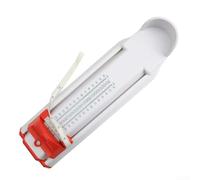 Righello per misurare le dimensioni delle scarpe, 120-280 mm, con materiale ABS, per adulti e bambini, blu/rosso (rosso)