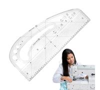 Righello per modelli di cucito, creatore di modelli di cucito | Misura il righello per realizzare abiti alla moda con la curva a virgola | Modelli di metrici multifunzionali per studenti d'arte
