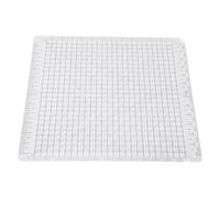 Righello per modelli per quilting 125x125 pollici Acrilico trasparente bicolore Linea multifunzionale per cucire Righello per strisce per progetti di cucito artigianale