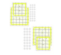 Righello per patchwork, in acrilico, per trapuntatura, cucito, griglie bicolore, linee, quadrati, acrilici