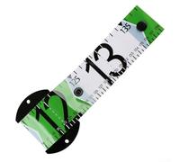 Righello per pesci, 135 cm, compatto e pieghevole, con scala trasparente in centimetri, pratico per le esigenze quotidiane di pesca (verde)