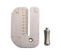 Righello per punzonatura in pelle in acciaio inox, 60 mm, strumento di | Il design della scala di precisione, garantisce un'accurata spaziatura dei fori, migliora la coordinazione delle cuciture
