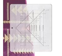 Righello Per Quilting In Acrilico - Strumento Di Misurazione Per Hwork Trasparente, Guida Per Il Taglio Della Linea Della Griglia, Accessorio Per Cucire | Attrezzatura Artigianale Professionale P