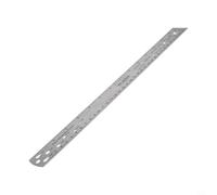 Righello per raggi in acciaio inox da 34 cm, calibro di lunghezza per mozzo ruota e asse, strumento di misurazione del raggio a doppia scala, argento