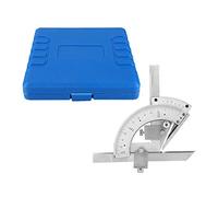 Righello per ricerca angolo di regolazione fine in acciaio al carbonio 0-320° Misuratore goniometro smussato universale