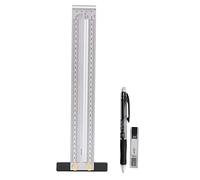 Righello per scala architettonica Calibrato ad alta precisione per la lavorazione del legno Strumento speciale per marcatura di linee Strumenti di disegno in acciaio inossidabile (Righello per