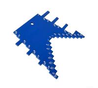 Righello per sega da tavolo in lega di alluminio e calibro tenone progettato per misure imperiali con marcature in pollici trasparenti e profilo sottile