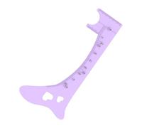 Righello per sopracciglia, modello per modellare le sopracciglia, in silicone, righello di posizionamento delle sopracciglia, strumento professionale veloce per il trucco degli occhi, modello