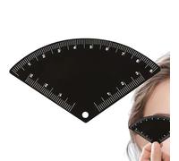 Righello per sopracciglia - Modello riutilizzabile rapido per disegno sopracciglia - Accessorio cosmetico per parrucchiere spa ufficio Dorm viaggio feste matrimonio parrucchiere tasca