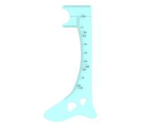 Righello per sopracciglia, righello per sopracciglia - Modello per sopracciglia in silicone - Strumento professionale per il trucco degli occhi, righello per il posizionamento delle sopracciglia, stru