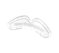 Righello per Sopracciglia, Stencil per Disegno Rapido e Simmetrico, Guida per Modellatura Professionale, per Casa e Salone- 11.5 X 3 Cm