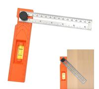 Righello per strumento di misurazione rotante angolare per falegnameria-angolo | Alta precisione con il livello di | Regole di profondità portatili e versatili per la lavorazione del legno e il fai da