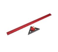 Righello per tracciare fori per la lavorazione del legno da 400 mm, righello per tracciare linee rotanti a 360° in lega di alluminio, design ergonomico con scala chiara per