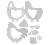 Righello per trapunta in acrilico, modelli di trapunta in acrilico, modelli di coperchio per pollo, stencil riutilizzabile per attività familiari per principianti.