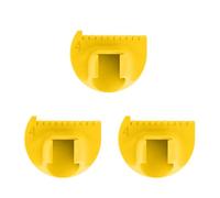 Righello per trapuntatura a dito con scala millimetrica strumento patchwork righello di misurazione per cucire tessuto cucito gadget multiuso da cucito 3 pezzi