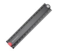 Righello pieghevole, 30 cm, 90 gradi, in lega di alluminio con marcature precise, righello angolare geometrico durevole per artisti, designer, progetti di falegnameria, artigianato