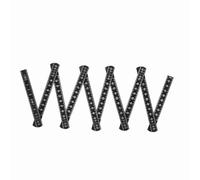 Righello pieghevole da 2 m, dieci parti, pieghevole, versatile, da carpentiere, leggero e compatto, strumento di misurazione per la lettura interna, per progetti didattici fai da (1M)