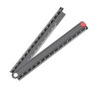 Righello pieghevole, in lega di alluminio da 30 cm, 90 gradi, righello pieghevole, strumento di misurazione geometrica in metallo per officina, ristrutturazione casa, progetti di falegnameria, scuola