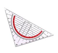 Righello pieghevole in plastica Helix, Righello di misurazione funzionale in plastica triangolare for bambini, scuola, strumenti for angoli patchwork, cancelleria