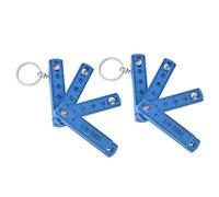Righello pieghevole - Materiale ABS durevole, design a 10 calcoli compatto per una facile conservazione, ideale per progetti di disegno di carpenteria e fai -da -te, strumento di (type 5)