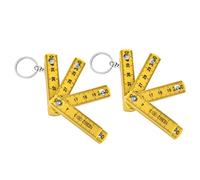 Righello pieghevole - Materiale ABS durevole, progettazione di 10 volte compatta per una facile memorizzazione, strumento di misurazione versatile per la redazione di progetti fai (type 3)