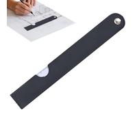 Righello pieghevole - Misuratore portatile a 6 foglie, guida di precisione in plastica PP, bastone di misurazione pieghevole a ventaglio con design a rotazione fluida, strumento di misurazione per