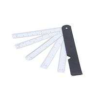Righello pieghevole multi rapporto, strumento di disegno in plastica da | Righello di misurazione a forma di ventaglio con scale trasparenti per arte, design, cucito, architettura